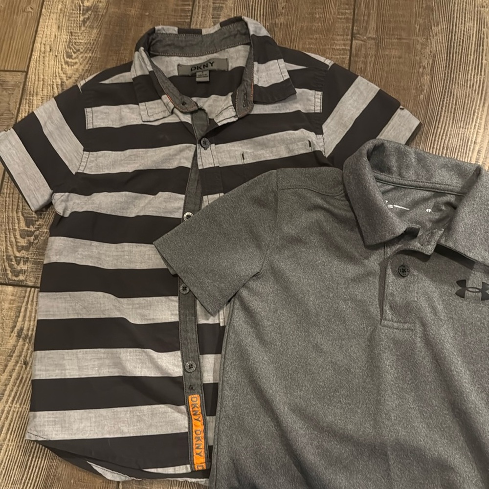 4T boys shirts- Under Armour & DKNY